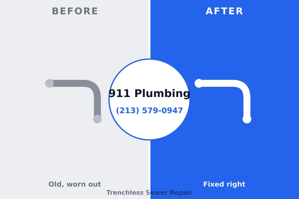 Before and after: plumbing company Pulaski, WI